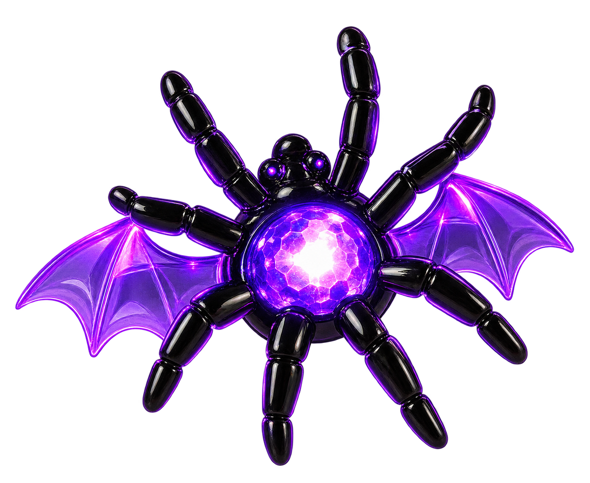 Halloween LED String Lights – Spider & Bat Decorative Fairy Lights