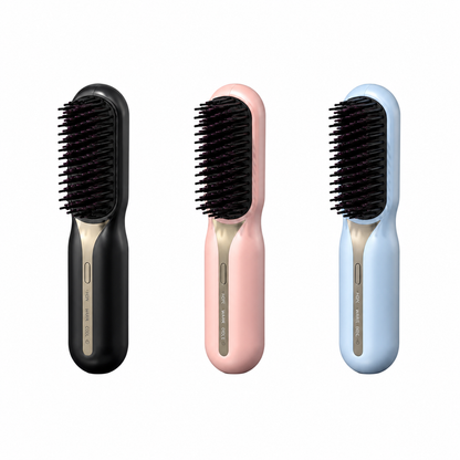 2in1 Electric Hair Straightening Brush – Fast Heating Hair Comb