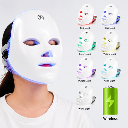 7 Color LED Beauty Mask for Facial Skin Care and Light Therapy