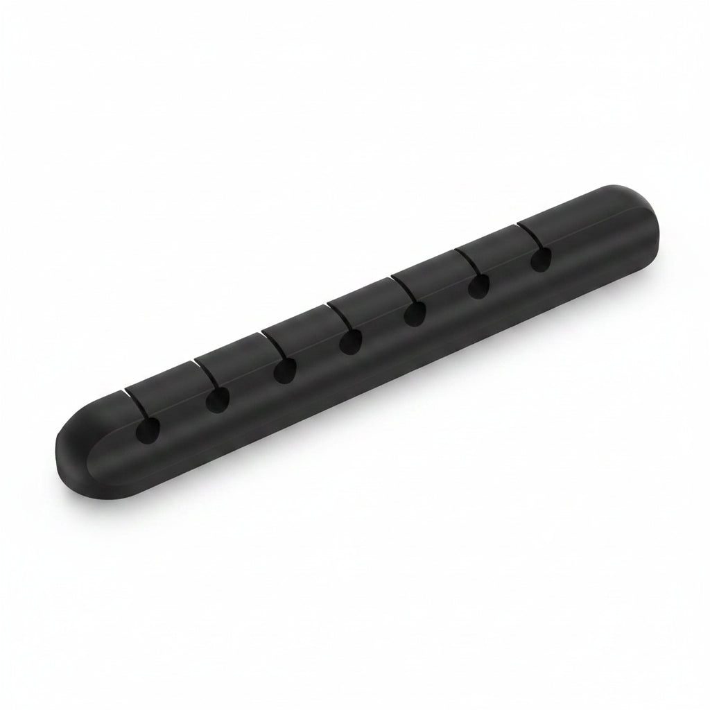 Porous Silicone Cable Organizer - Adhesive Wire Holder & Desktop Cord Clip