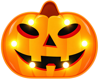 Halloween LED night light in pumpkin, skull, bat and spider designs for indoor decoration