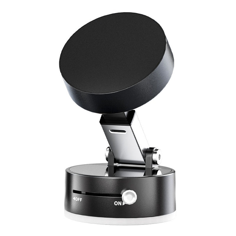 A2 Vacuum Sucker Bracket, Obsidian Black, dual suction and magnetic phone holder for car dashboard