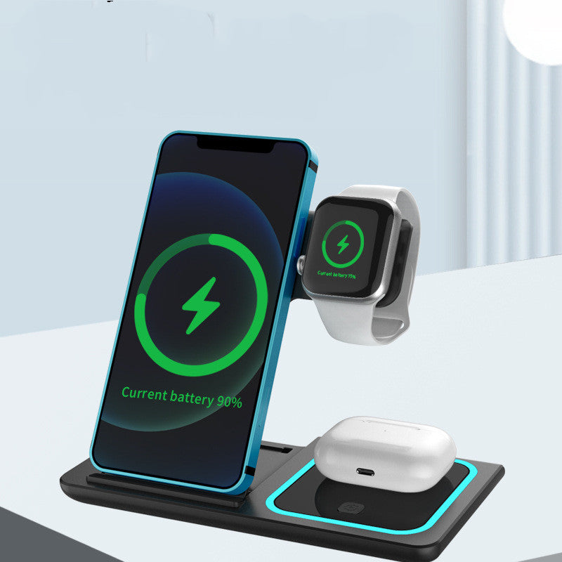 Premium 3-in-1 Foldable Charging Station – Ultra-Fast &amp; Case-Friendly