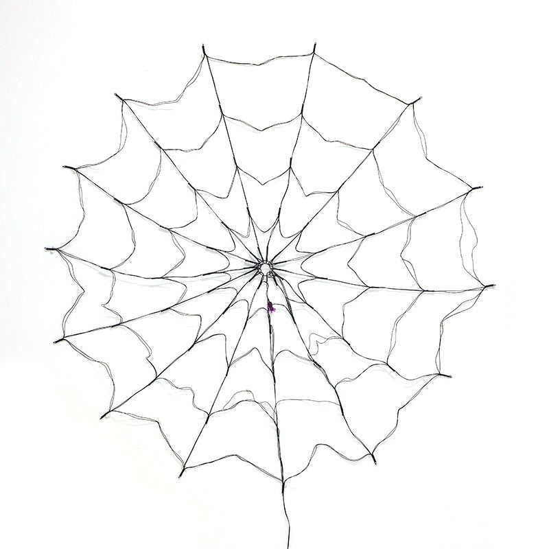 Purple Spider Web LED Light for Halloween Decoration
