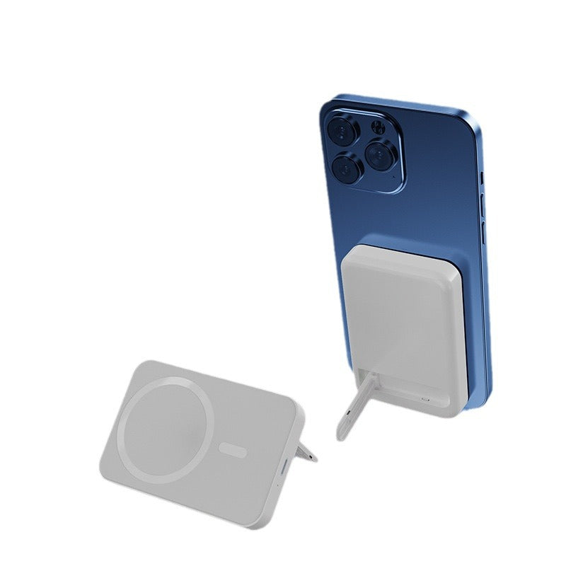 Multi-functional MagSafe 10000mAh magnetic wireless power bank with foldable stand in multiple colors
